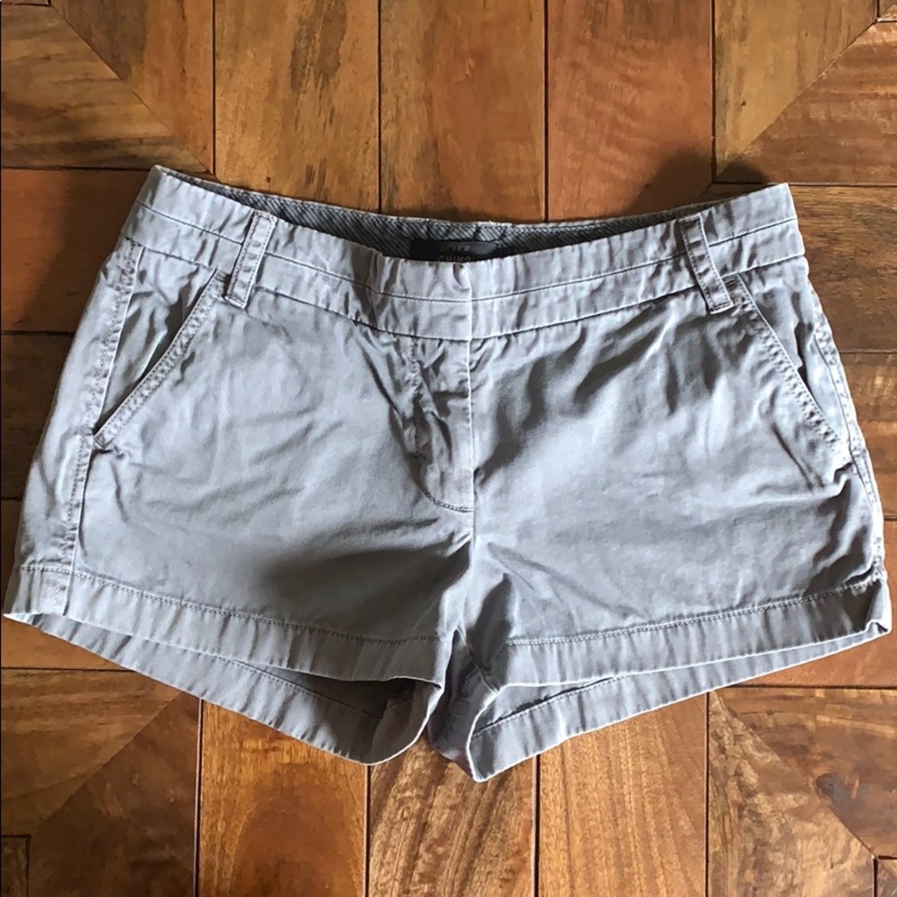 J. Crew grey chino shorts
